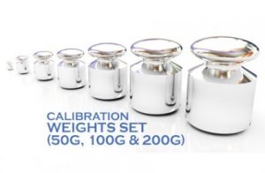 Pharmacy Balance Calibration Weights Set (50g, 100g & 200g)